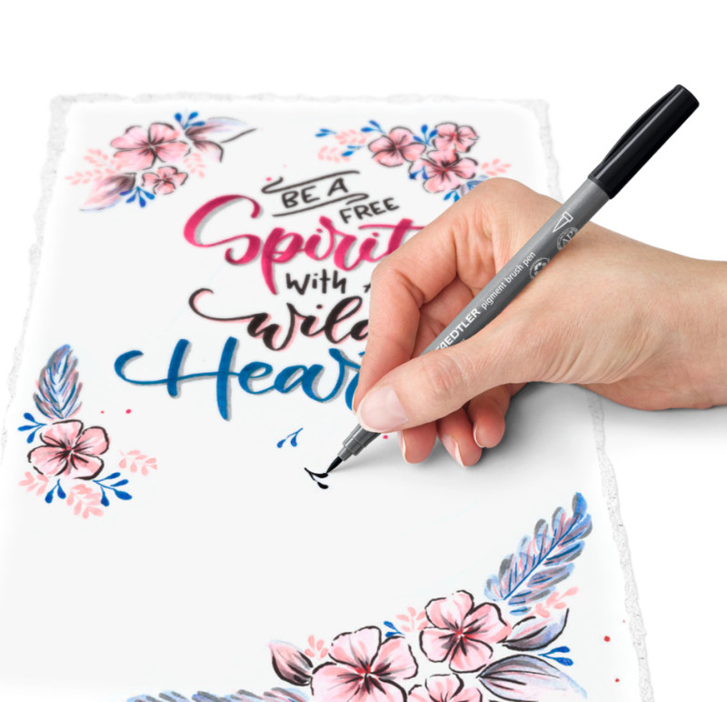 STAEDTLER Kit d'écriture Brush Lettering, 9 pièces