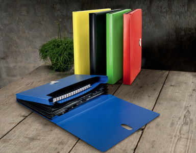 LEITZ Trieur ménager Recycle, A4, PP, 6 compartiments, bleu