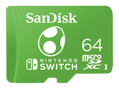 Western Digital : MICROSDXC UHS-I card F/NINTENDO SWITCH YOSI EDITION 64GB