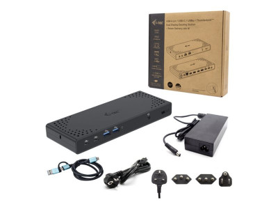 I-Tec : USB-A/-C TB DUAL DOCK DUAL DISPLAY DOCK PD 100W