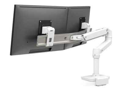 Ergotron : LX DESK DUAL DIRECT ARM LOW PROFILE BWT