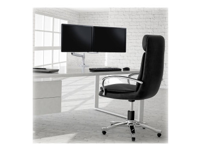 Ergotron : LX DESK DUAL DIRECT ARM LOW PROFILE BWT