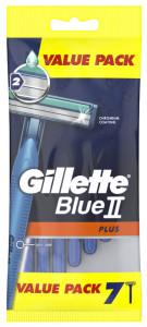 Gillette Rasoir jetable Blue II Plus, pack de 7