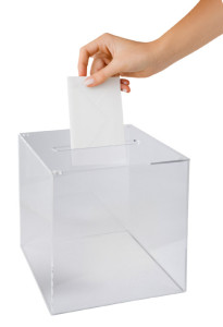 EXACOMPTA Urne, en acrylique, transparent