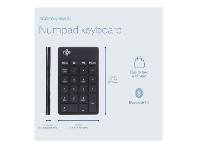 R-Go Tools : R-GO NUMPAD BREAK ERGONOMIC NUMERIC WIRELESS KEYPAD BLACK