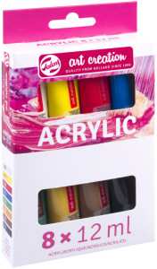 ROYAL TALENS Acrylique Art Creation, 12 ml, set de 24