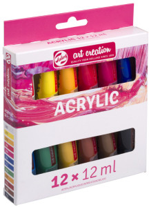 ROYAL TALENS Acrylique Art Creation, 12 ml, set de 24