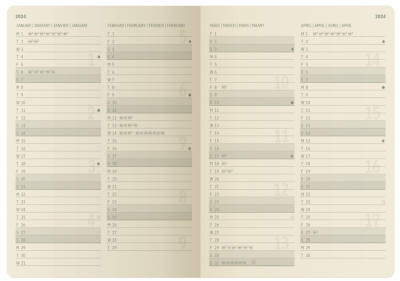 sigel Buchkalender Conceptum 2024, ca. DIN A5, schwarz