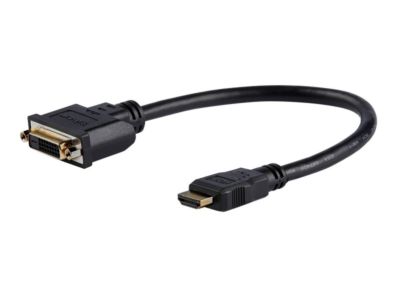 Startech : CABLE ADAPTATEUR VIDEO HDMI VERS DVI-D de 20 CM - M pour