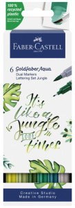 FABER-CASTELL Marqueur aquarelle GOLDFABER, Jungle, étui