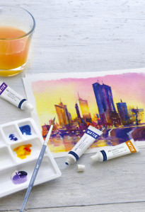 FABER-CASTELL Aquarelle en tube, étui carton de 12