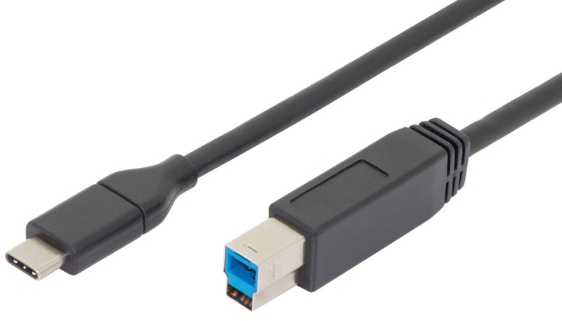 ASSMANN Câble de raccordement USB 3.0, USB-C - USB-B, 1,0 m