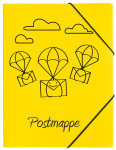 Chemise postale PAGNA, DIN A4, PP, jaune, avec motif imprimé Chemise postale PAGNA, DIN A4, PP, jaune, avec motif imprimé
