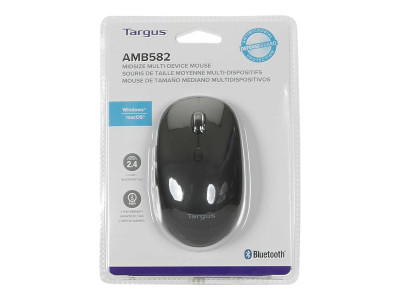 Targus : TARGUS ANTIMICROBIAL MID-SIZE DUAL MODE WIRELESS OPTICAL MOUSE