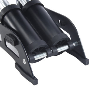 IWH Pompe à pied deux cylindres, noir