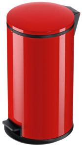 Hailo Poubelle à pédale design Pure L, 20 litres, rouge