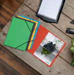 LEITZ Chemise à élastiques Recycle, A4, carton 430 g/m2 LEITZ Chemise à élastiques Recycle, A4, carton 430 g/m2