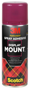 3M Scotch Colle spray DISPLAY MOUNT, permanent, 400 ml