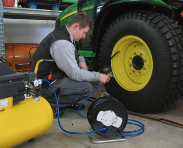 brennenstuhl Dévidoir de tuyau à air comprimé, 20 m, noir/