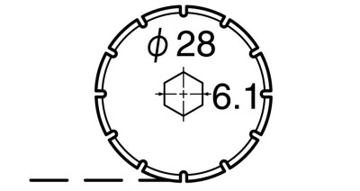 NT Cutter Lame de rechange BR-28P, coupe à main levée