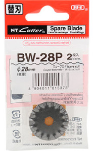 NT Cutter Lame de rechange BW-28P, coupe ondulée