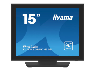 Iiyama : T1532MSC-B1S 15IN TN HD 350CD CAPACITIVE TOUCH/HDMI/VGA/DP