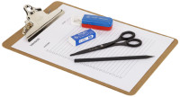 Läufer Porte-bloc à pince, panneau de fibres, A4, brun Läufer Porte-bloc à pince, panneau de fibres, A4, brun