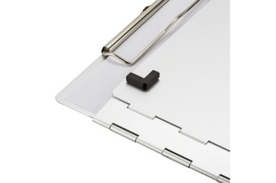 Läufer Porte-bloc pour documents, aluminium, ouverture