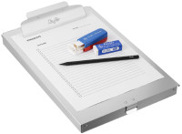 Läufer Porte-formulaire, en aluminium, avec compartiment, A4 Läufer Porte-formulaire, en aluminium, avec compartiment, A4