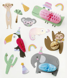 folia Wabenball-Sticker JUNGLE