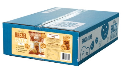 HELLMA Cracker bretzel, sésame, en sachet individuel de 35 g