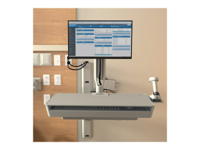 Ergotron : CAREFIT COMBO SYSTEM avec WORKSURFACE SNOW