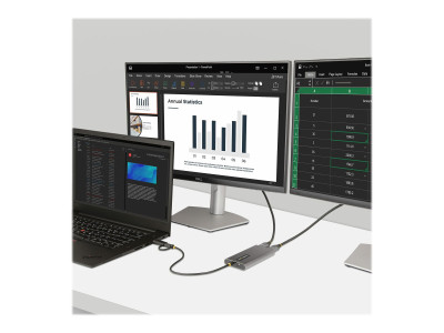 Startech : USB-C TO DUAL-HDMI ADAPTER - USB TO HDMI CONVERTER 4K 60HZ PD