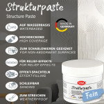 ViVA DECOR Pâte structurée fine, blanc, 1.200 g