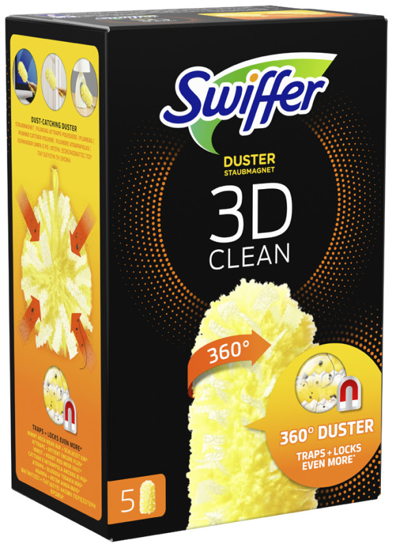 Swiffer kit de démarrage aimant à poussière, manche + 3 plumeaux