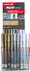 uni-ball Marqueur permanent PAINT PX-21, présentoir de 60