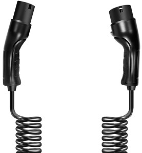 LogiLink Câble de chargement spiralé pour voiture électrique