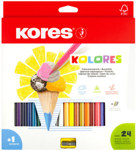 Kores Crayon de couleur triangulaire 