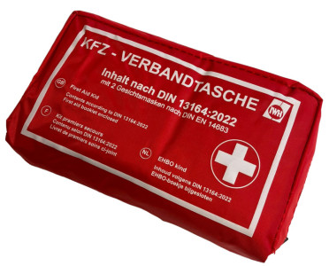 IWH KFZ-Verbandtasche, Inhalt DIN 13164, rot