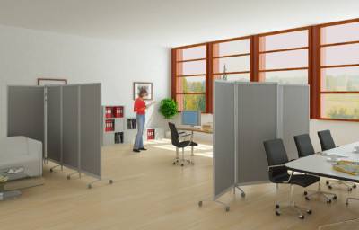 Restposten: PAPERFLOW Mobiles Trennwandsystem, 2er Set