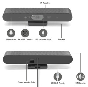 DIGITUS Barre vidéo 4K All-In-One Mini