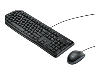 Logitech : COMBO CLAVIER SOURIS MK120 NOIR FILAIRE USB AZERTY fr