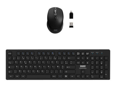 Port Technology : FR pack KEYBOARD + MOUSE TOUGH WIRELESS fr