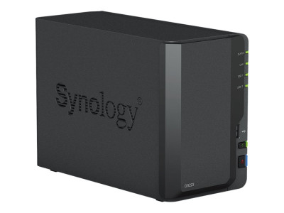 Synology : DS223 2BAY 1.7 GHZ QC 2GB DDR 4 1 X GBE 3X USB 3.2 I