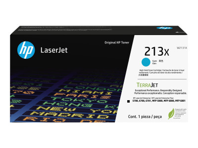 HP : HP 213X CYAN cartouche de toner LaserJet originale