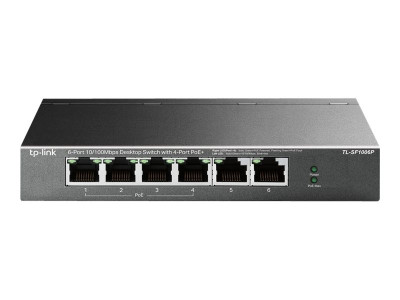 TP-Link : 6-PORT 10/100 MBPS DESKTOP SWITCH avec 4-PORT POE+