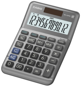 CASIO Calculatrice de bureau MS-120F, 12 chiffres, argent