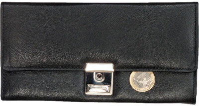 Alassio Portefeuille de serveur, en cuir nappa, noir