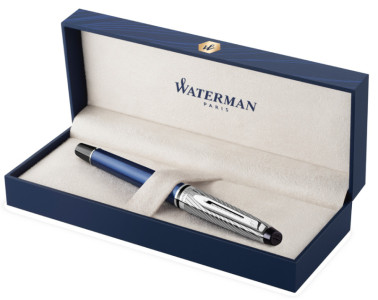 WATERMAN Stylo plume Expert Deluxe, métal - bleu C.T.