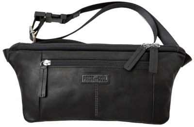 PRIDE&SOUL Sac ceinture STREET, cuir, noir